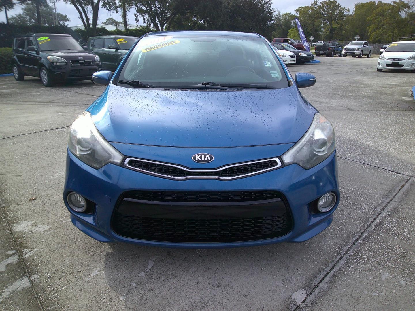 2014 BLUE KIA FORTE KOUP EX (KNAFX6A84E5) , located at 1200 Cassat Avenue, Jacksonville, FL, 32205, (904) 695-1885, 30.302404, -81.731033 - Photo#0
